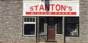 Outside front view of Stanton's Window Panes